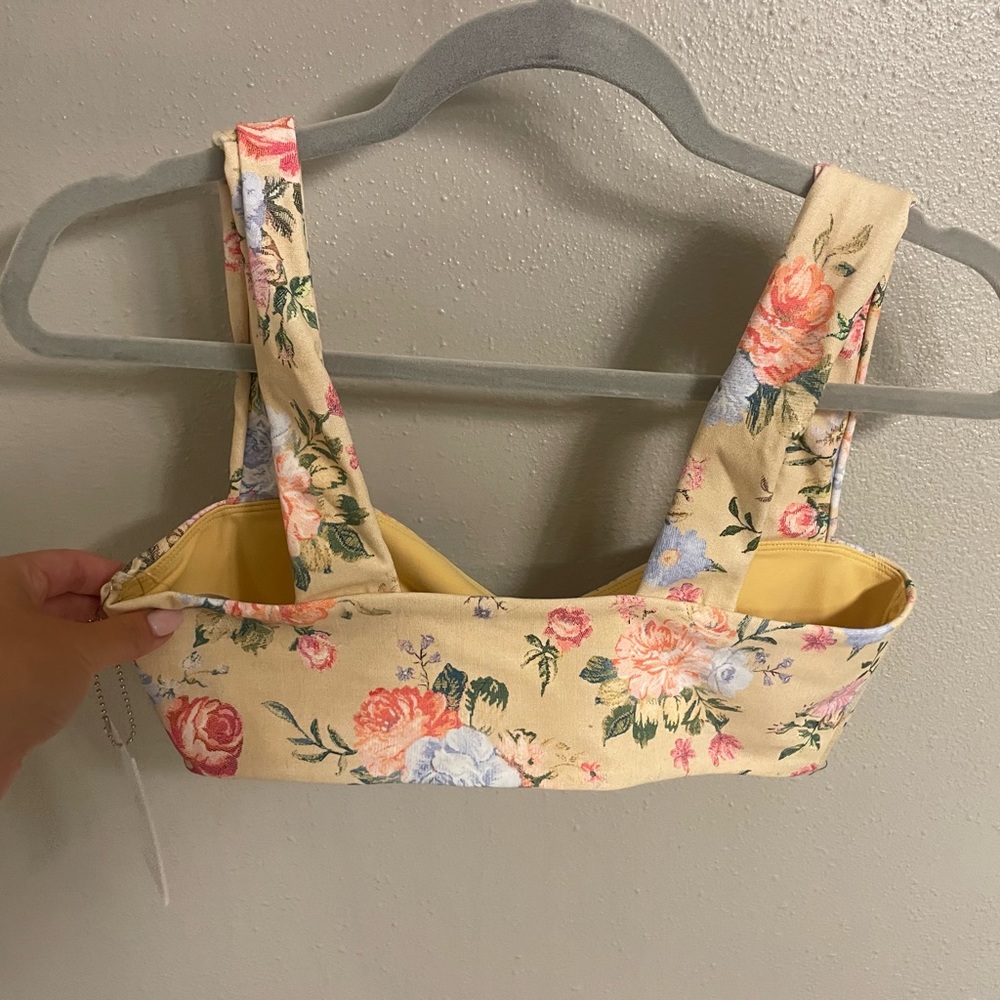 WeWoreWhat Flower Bandeau Bra Top - NWT - Picture 6 of 6